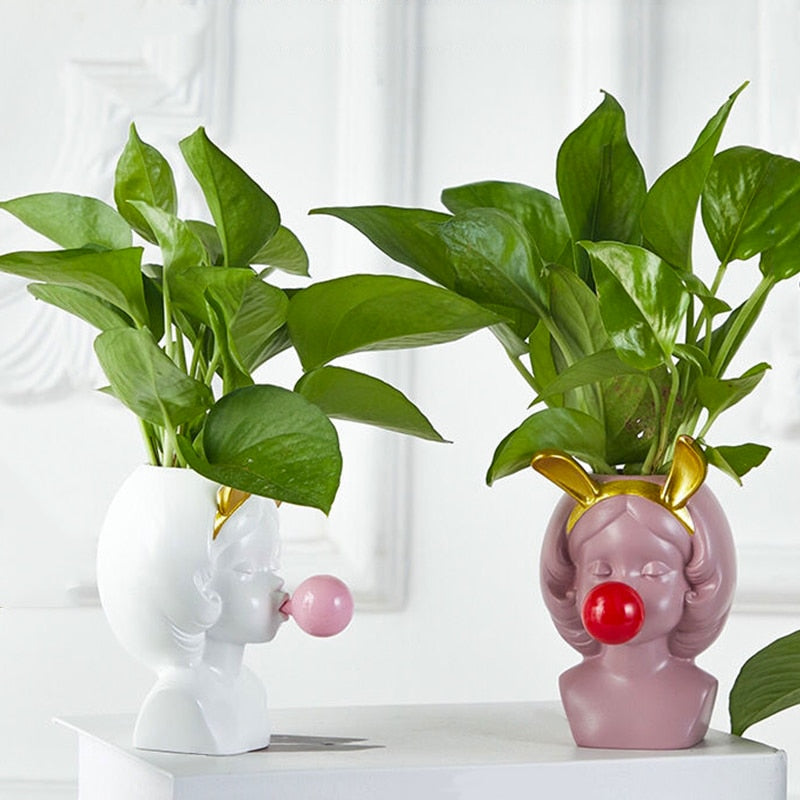 Creative Nordic Resin Vase - Charming Flowerpot