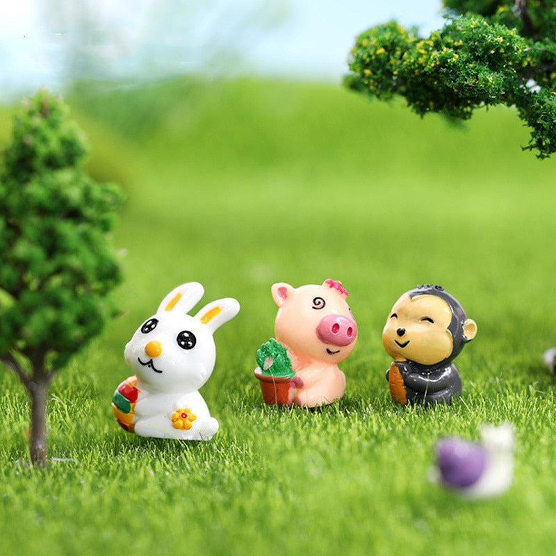 Kawaii cute Pig Dragon Miniatures - Home Decor
