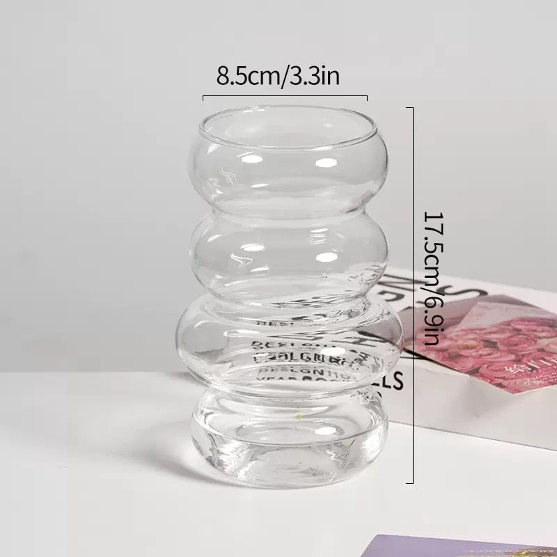 Chic Glass Flower Vase - Modern Home Decor