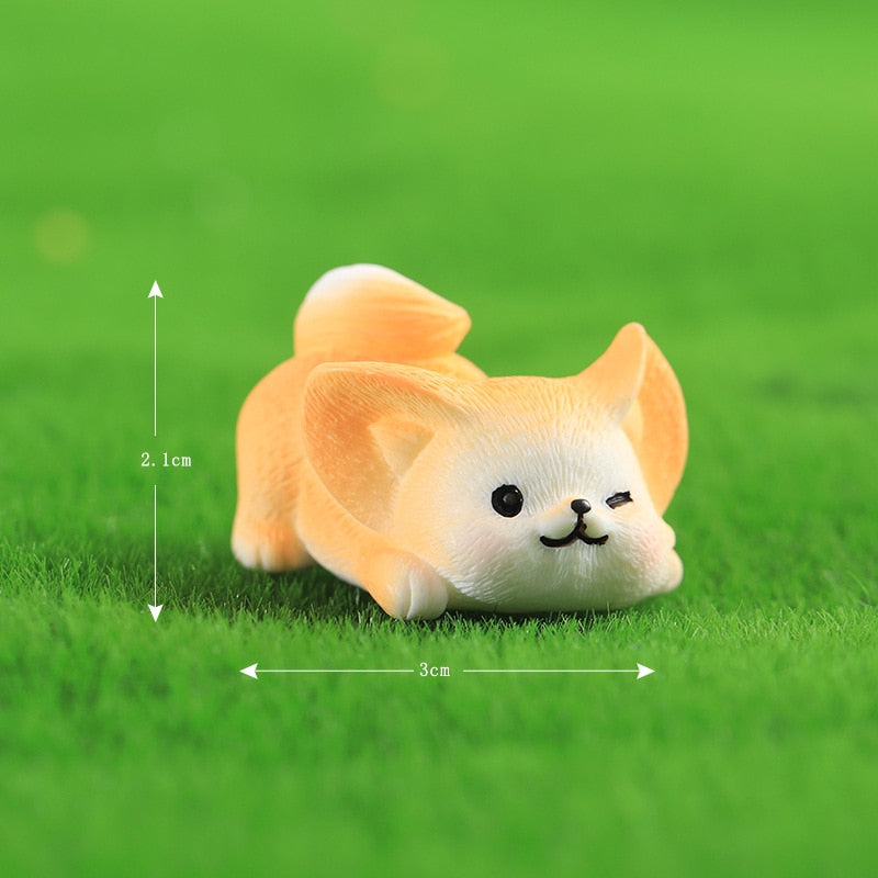 Adorable Fox Miniature: Kawaii Animal Room Decor