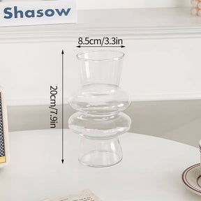 Chic Glass Flower Vase - Modern Home Decor
