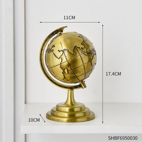 Metal Globe Model: Modern Living Room Decor