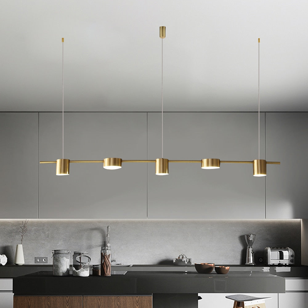 Minimalist Nordic Hanging Lamp | Black Gold Pendant Light
